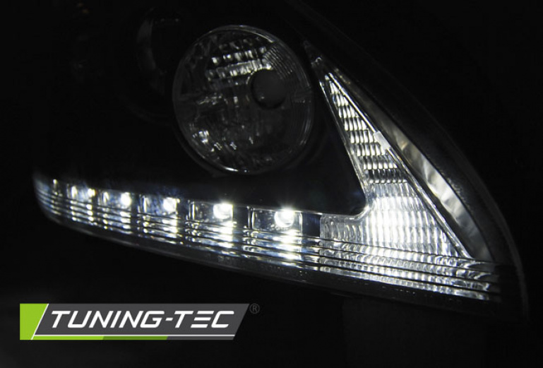 LED Tagfahrlicht Design Scheinwerfer für Lexus RX 330/350 03-08 schwarz